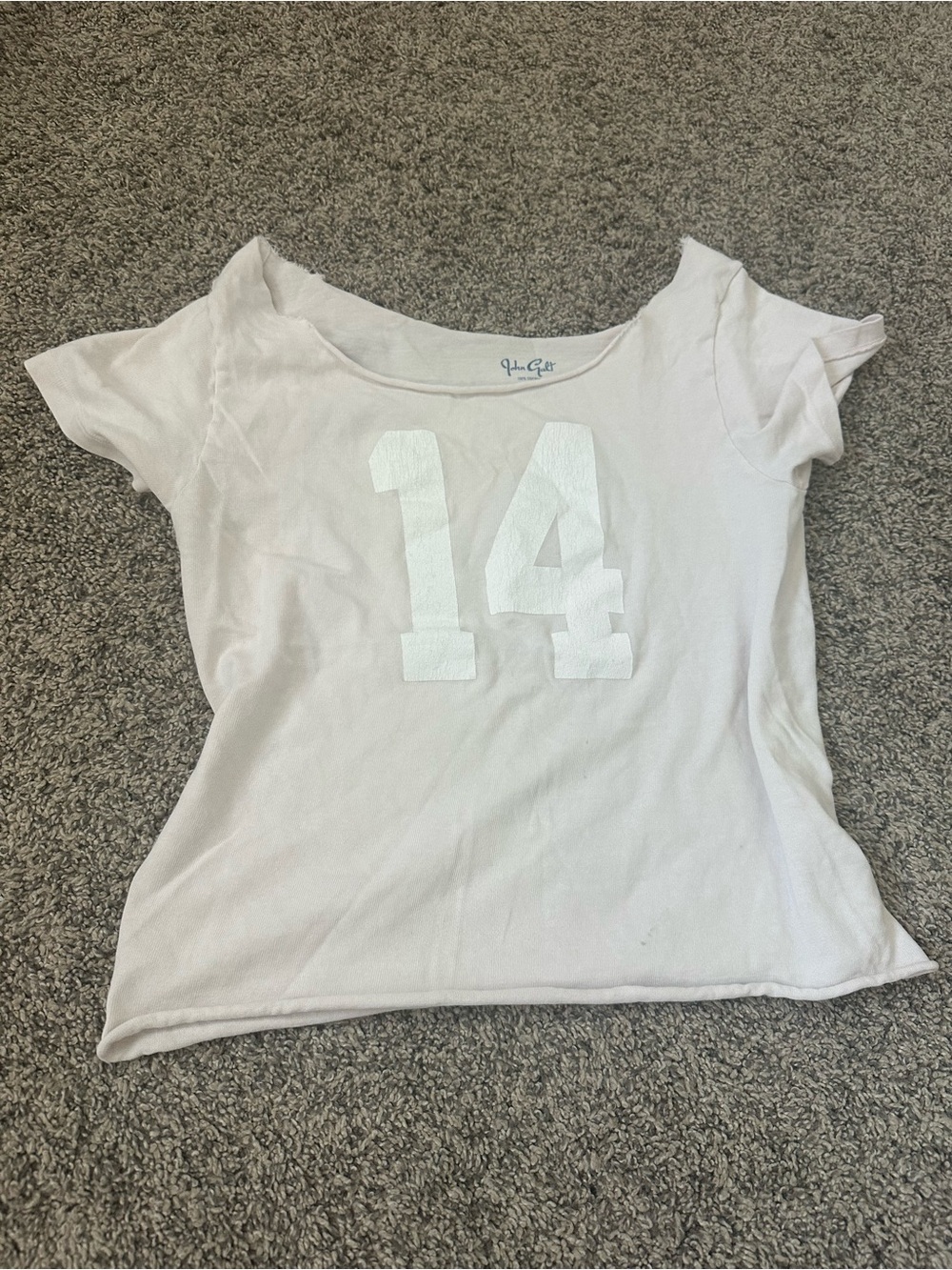 Pink Brandy Millville off the shoulder shirt